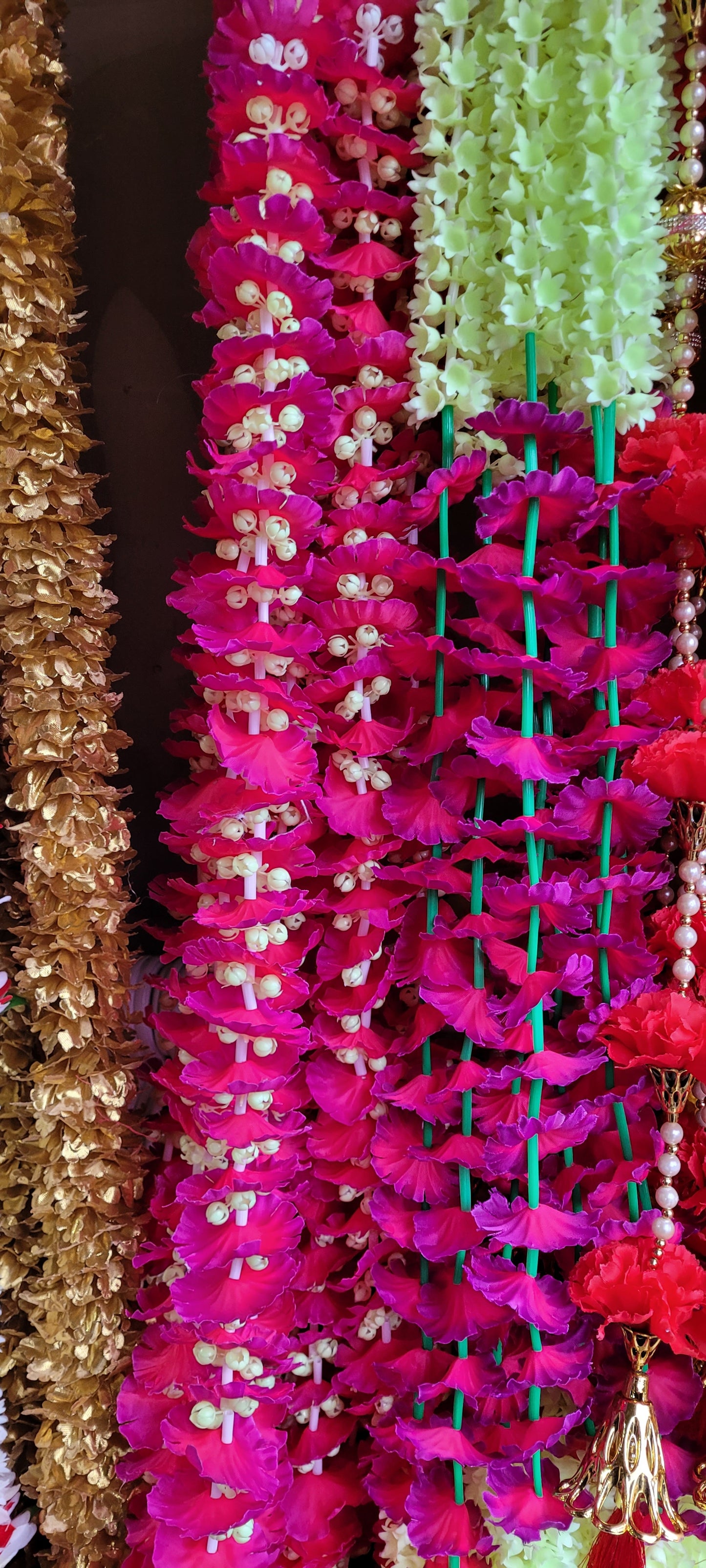 Purple flower strings 8 feet long