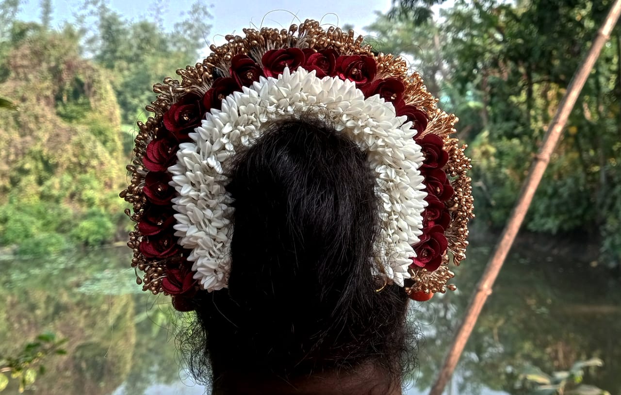 Beautiful hair bun