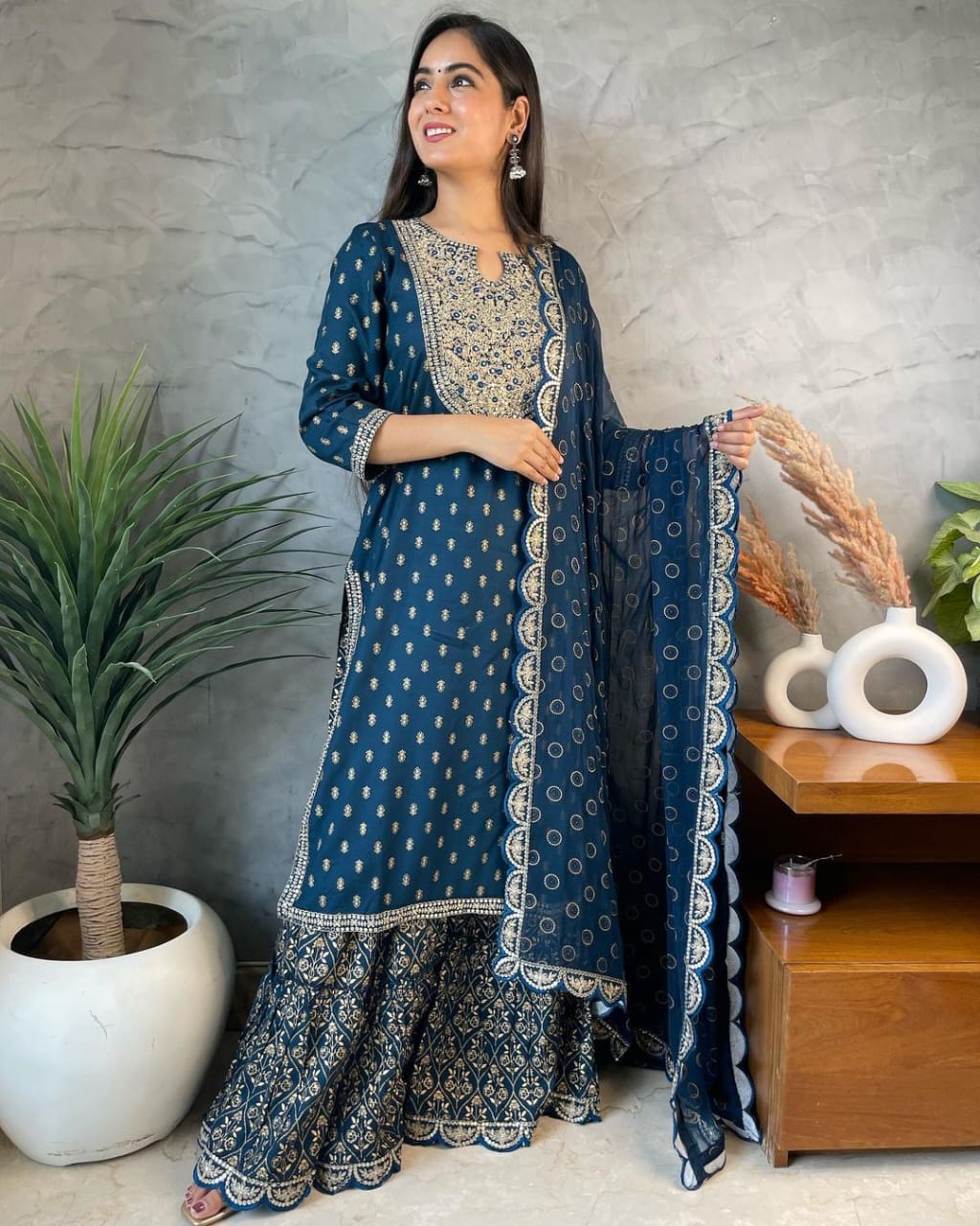 3 piece sharara set