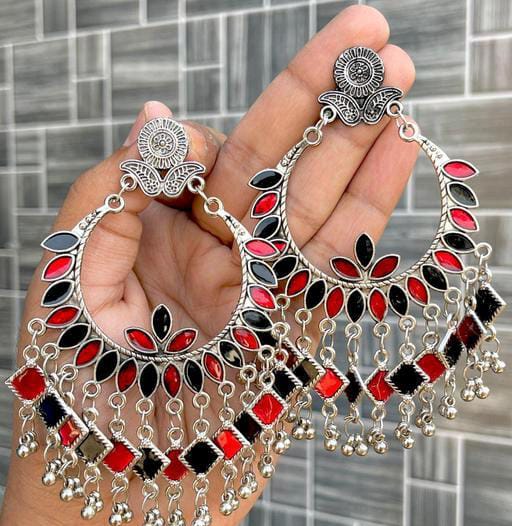 Round multi colour earrings
