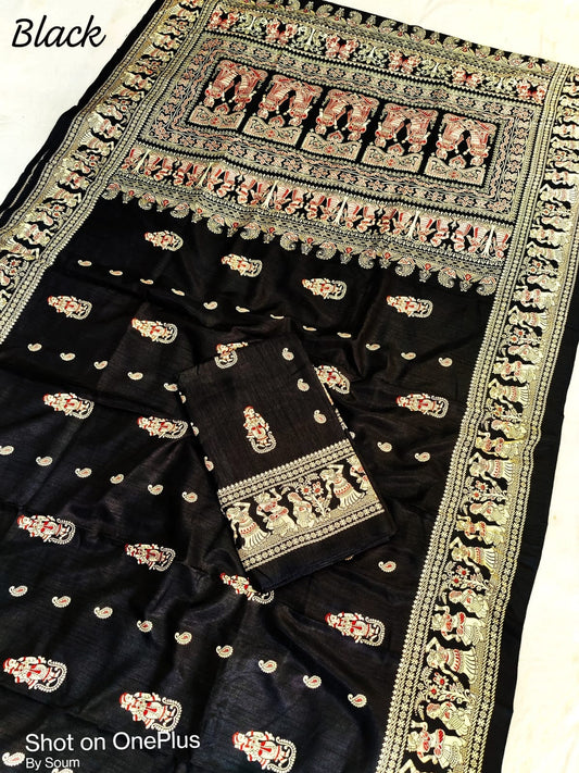 Cotton baluchuri print saree