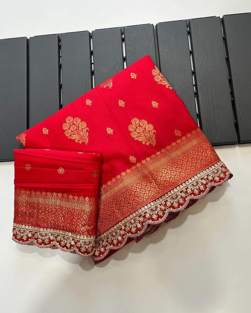 Benarshi khadi georgette saree