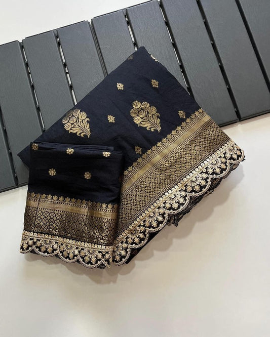 Benarshi khadi georgette saree