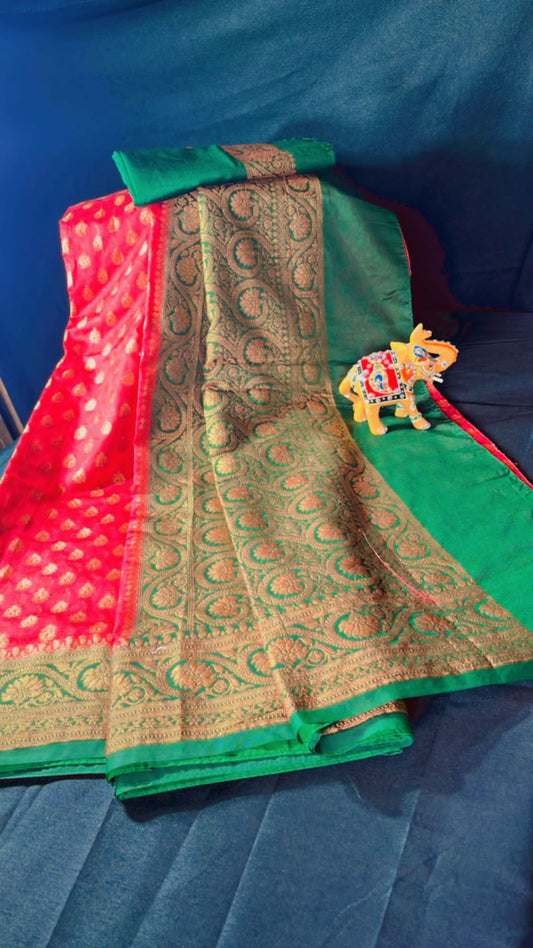 BENARSHI SEMI GEORGETTE SOFT SAREE
