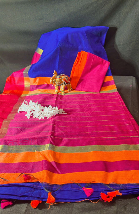 Handloom cotton silk saree