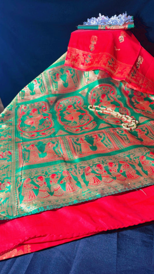Baluchuri printed saree