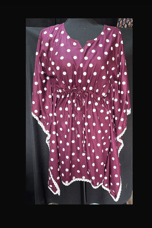Bobby print kaftan tops