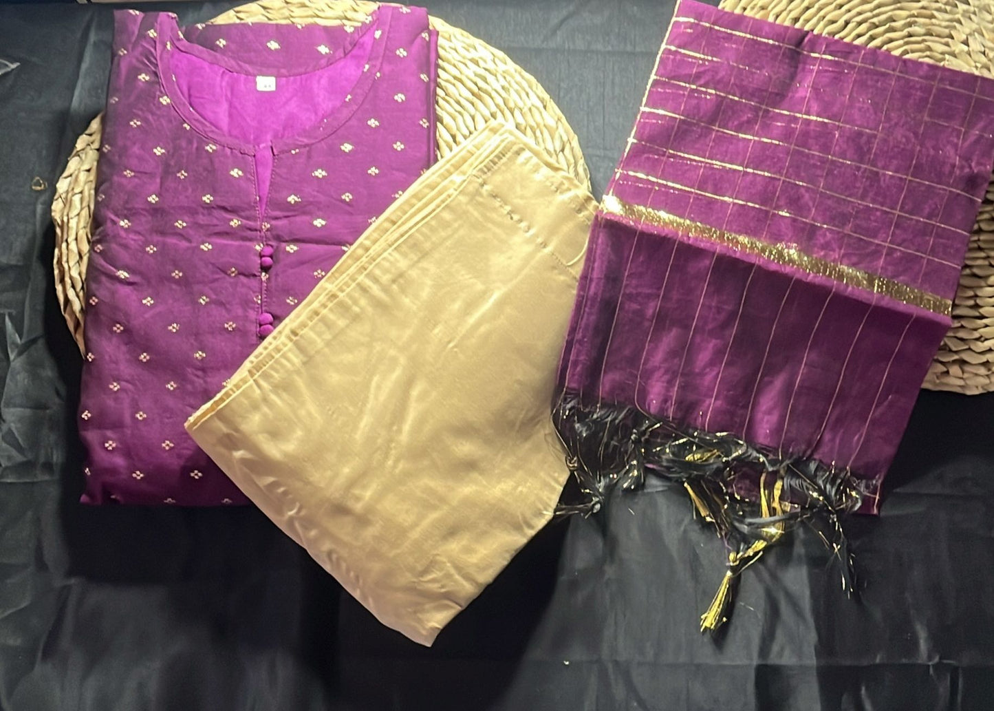 3 piece muslin suit set