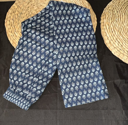 Indigo print  bottoms