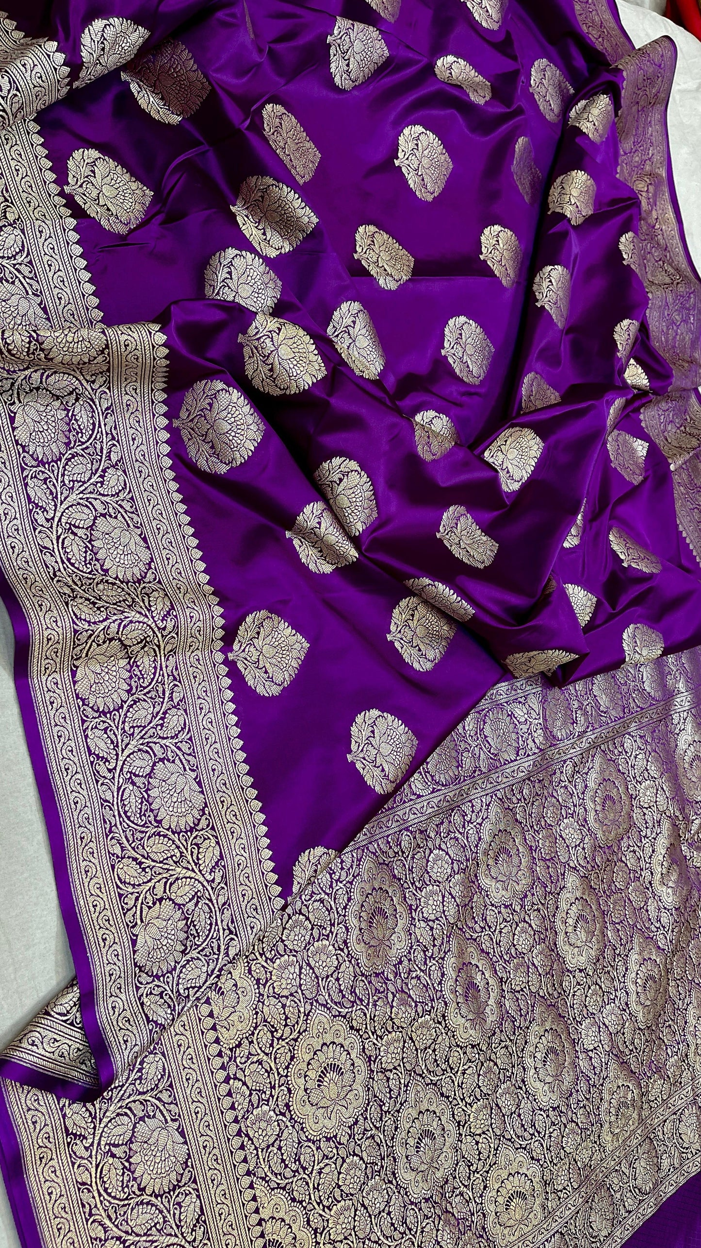 Benarshi soft semi mashru satin silk saree