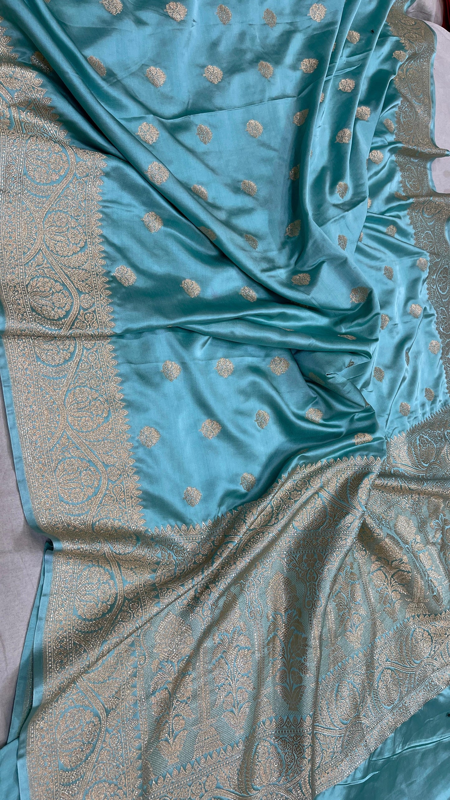 Benarshi soft semi mashru satin silk saree