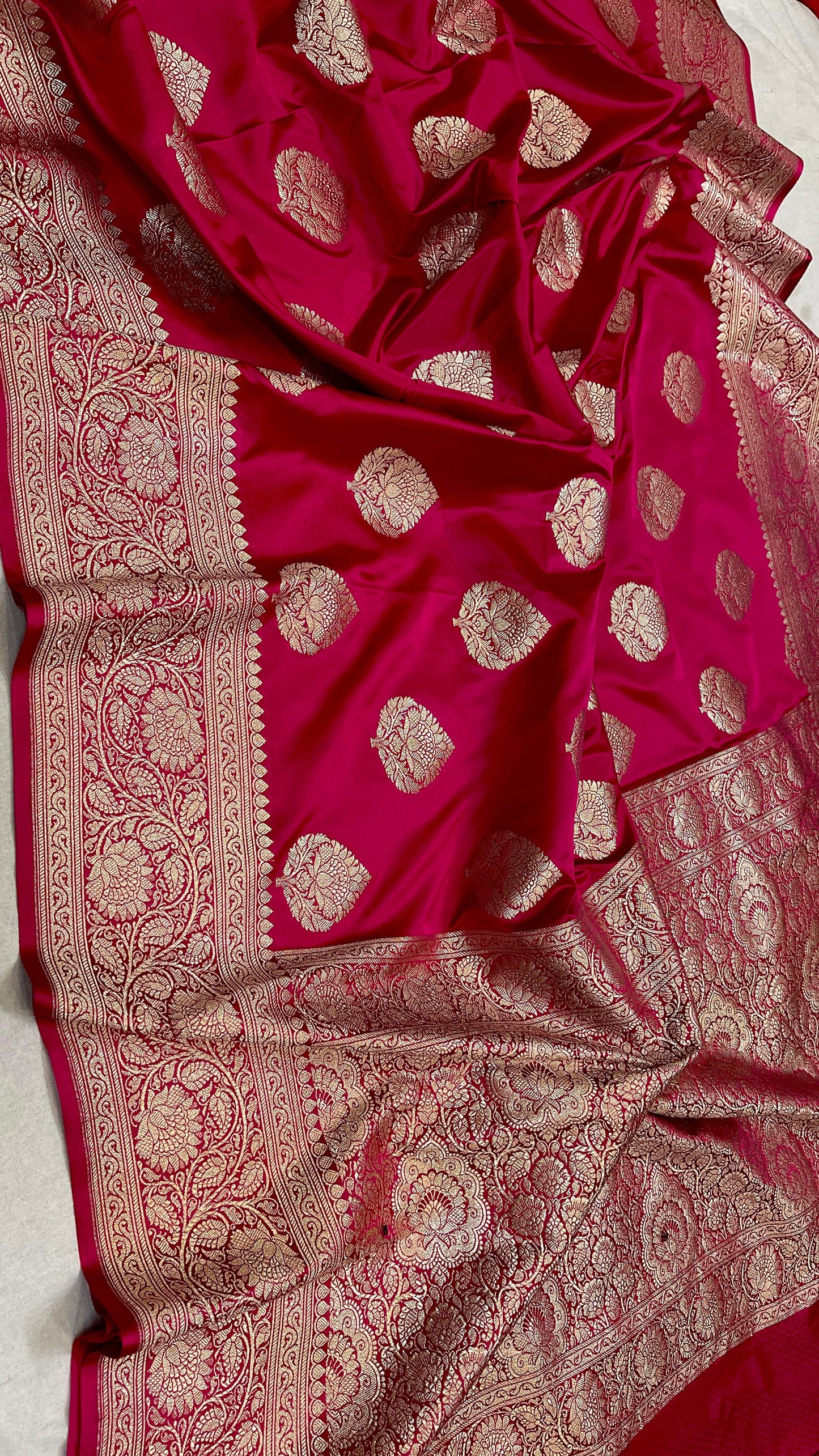 Benarshi soft semi mashru satin silk saree