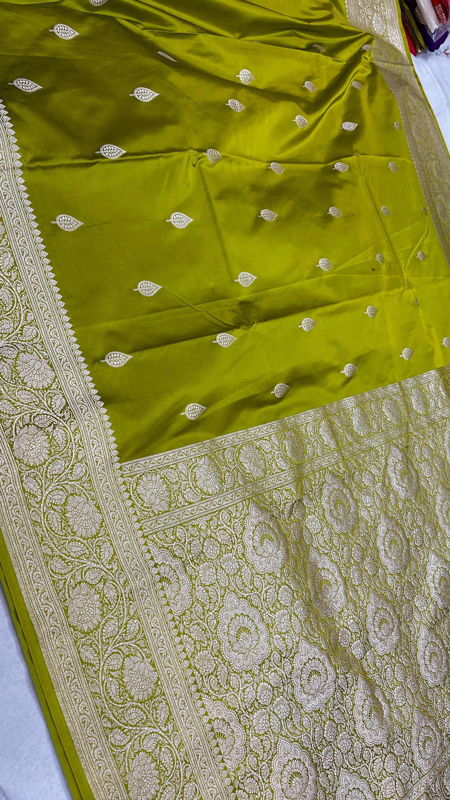 Benarshi soft semi mashru satin silk saree