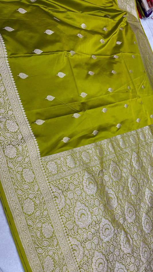Benarshi soft semi mashru satin silk saree