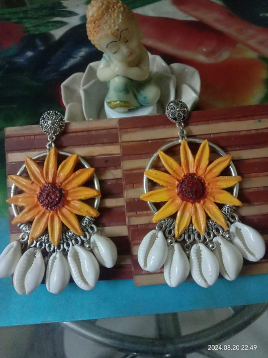Handmade clay earrings