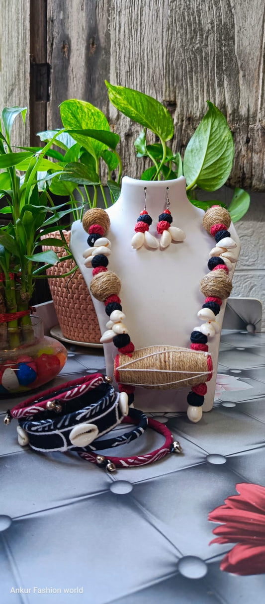 Dhak set jewellery handmade