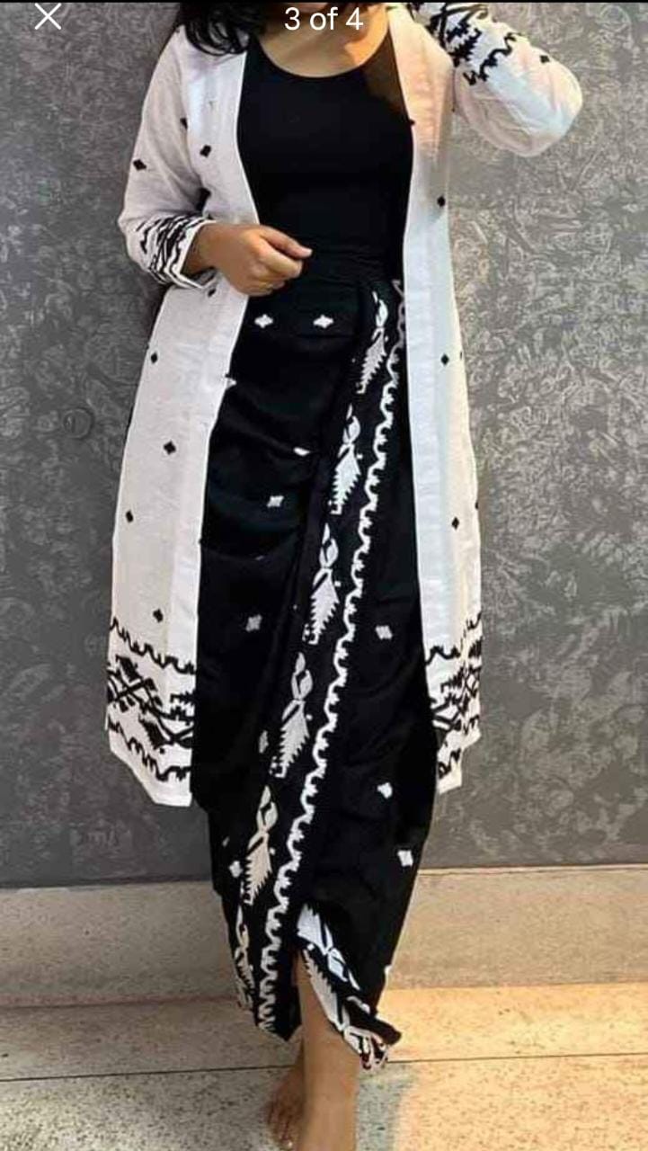 3 piece dhoti skirt set