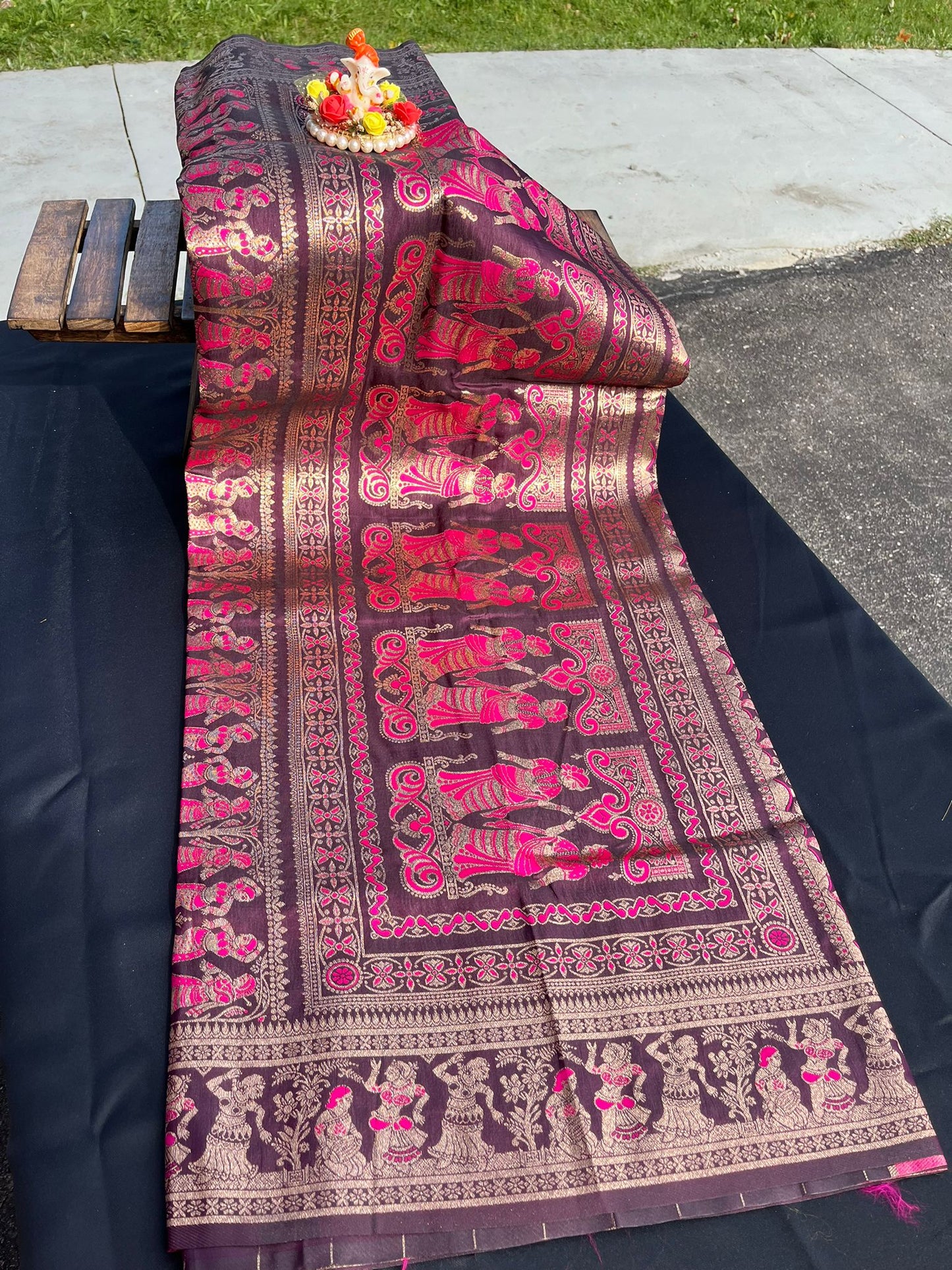 Baluchuri  work saree high quality silk