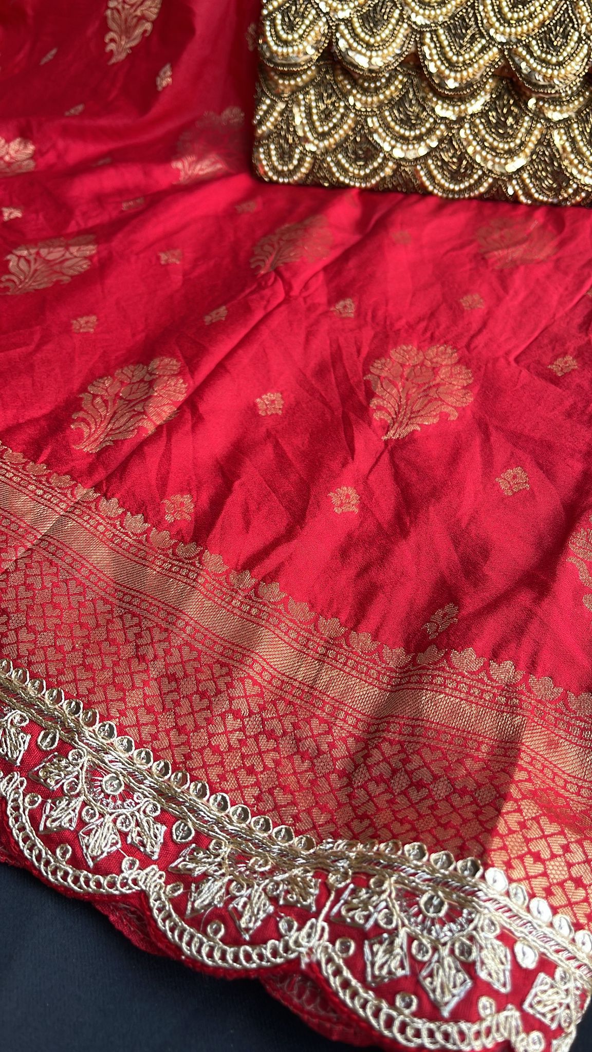 Benarshi khadi georgette saree