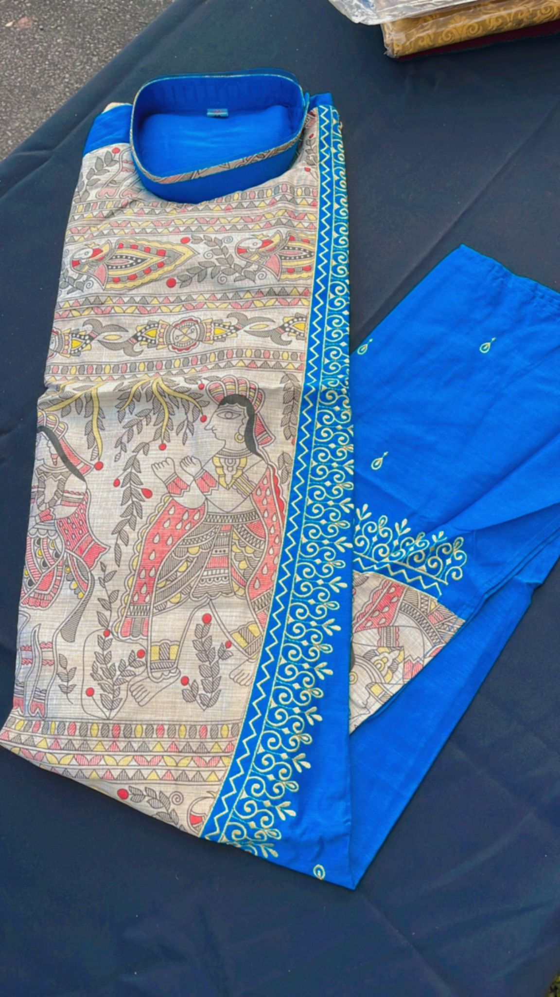 Madhubani print men's kurta only