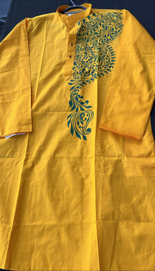 Handpainted cotton kurta