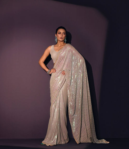 Party wear sequence saree