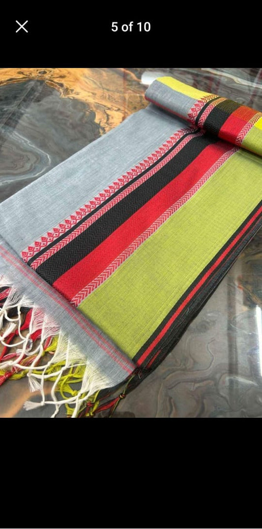 Pure khadi cotton saree