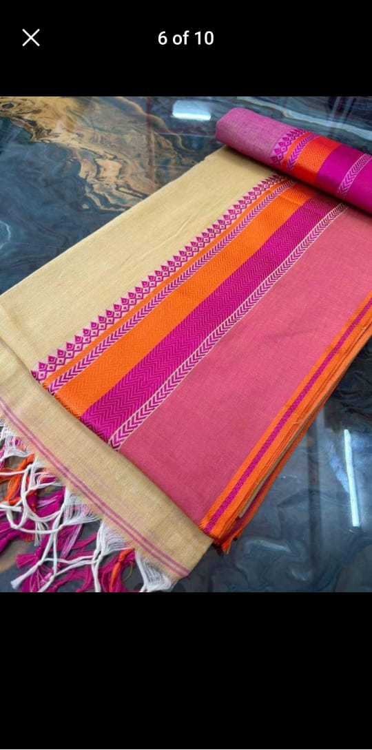 Pure khadi cotton saree