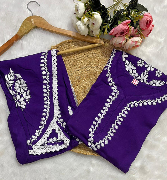 Chikenkari cord set
