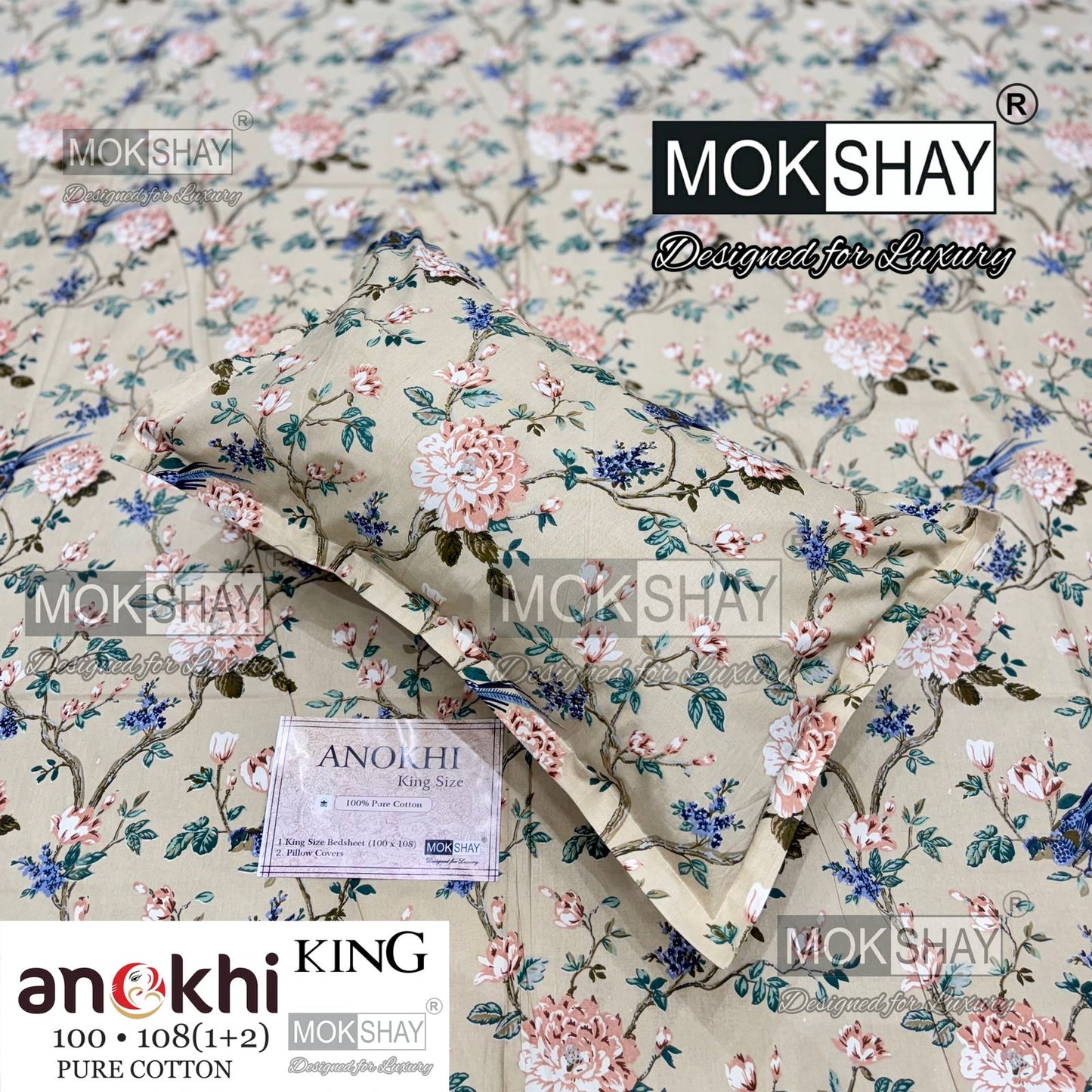 Anokhi  collections king size bedding set