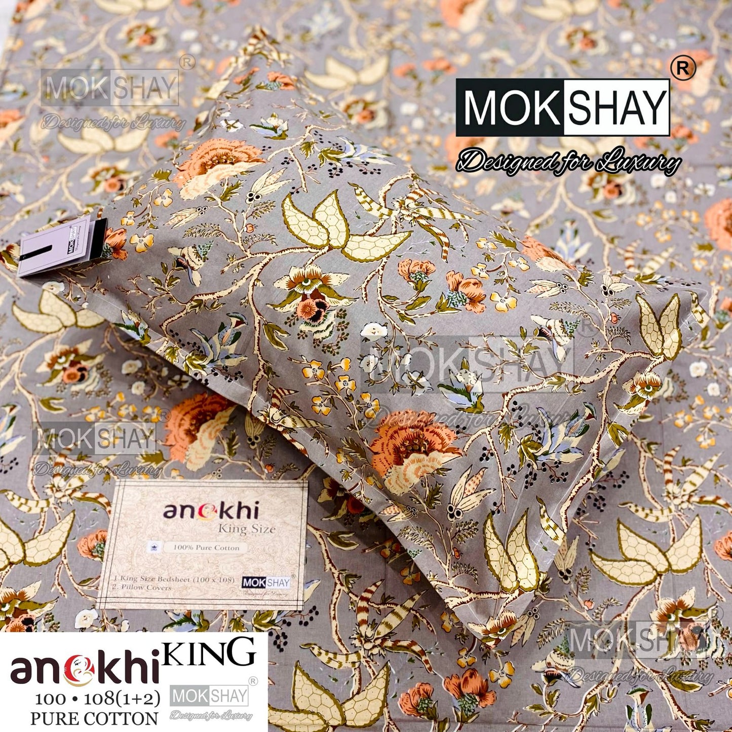 Anokhi  collections king size bedding set