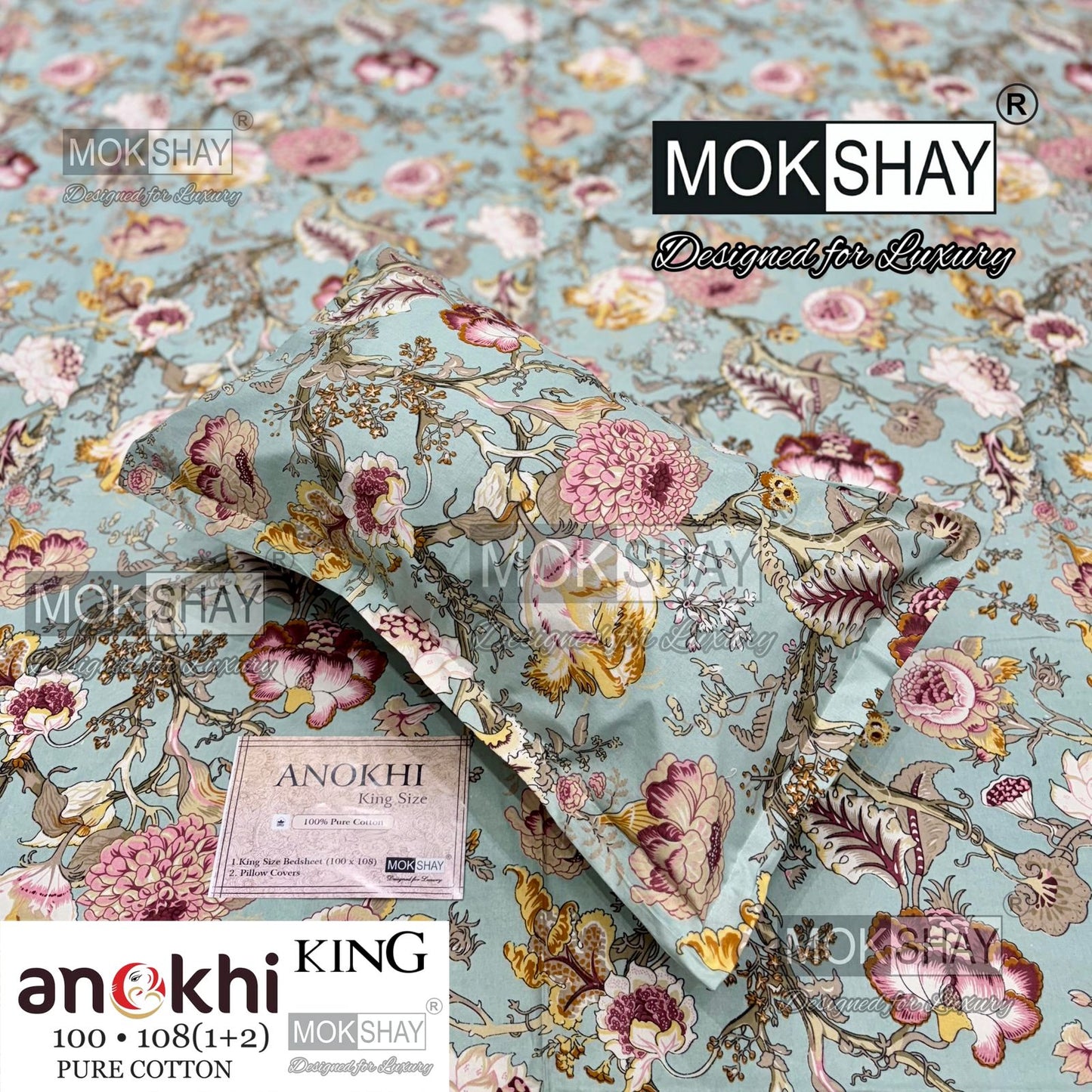 Anokhi  collections king size bedding set