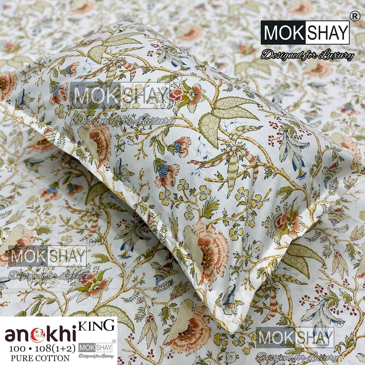 Anokhi  collections king size bedding set