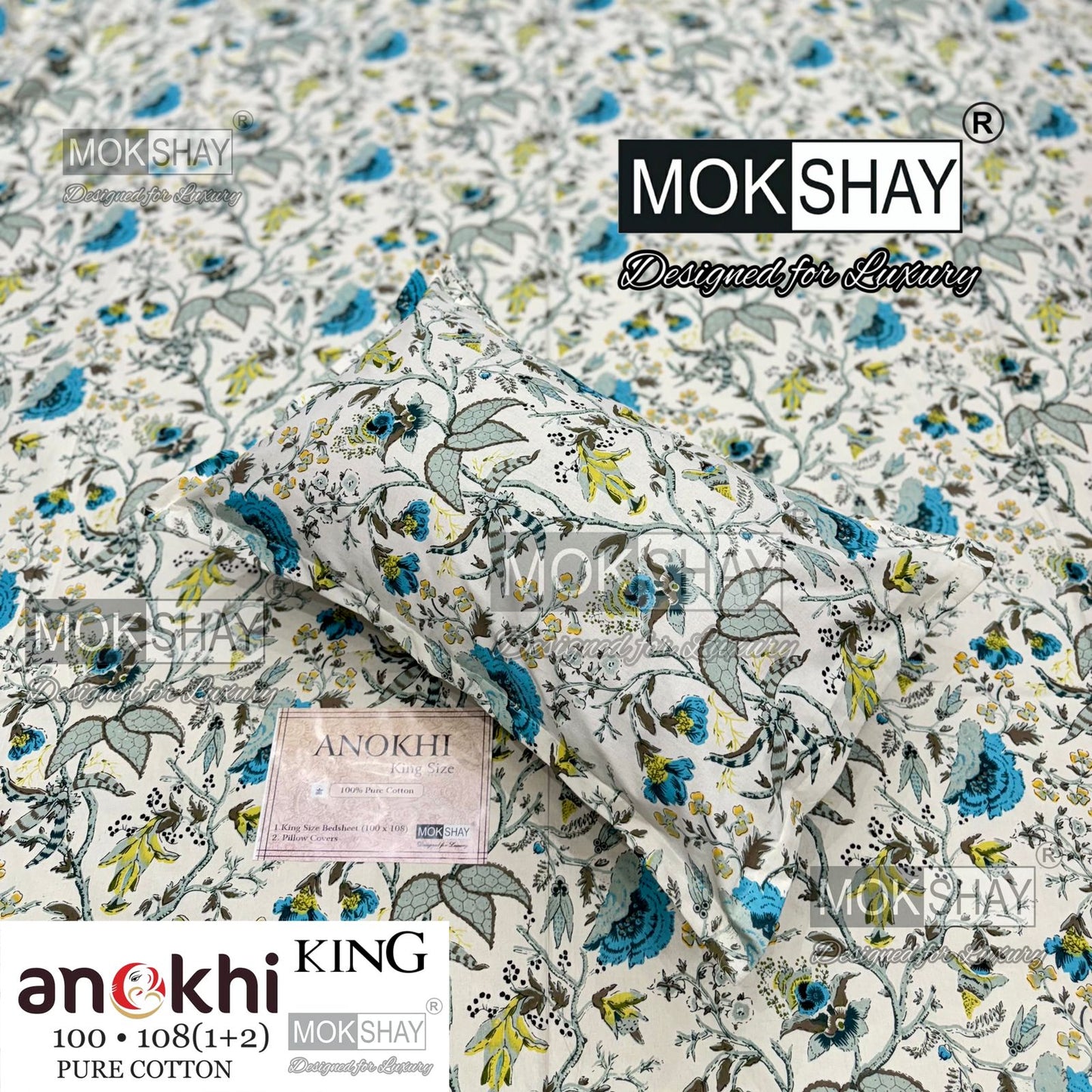 Anokhi  collections king size bedding set