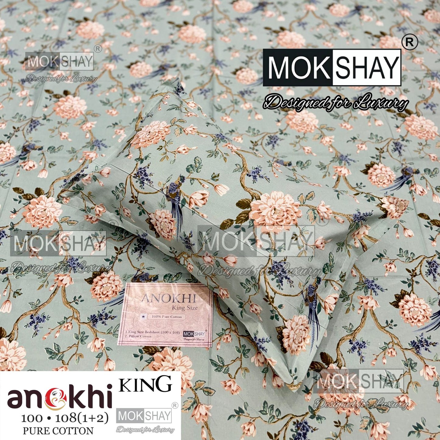 Anokhi  collections king size bedding set