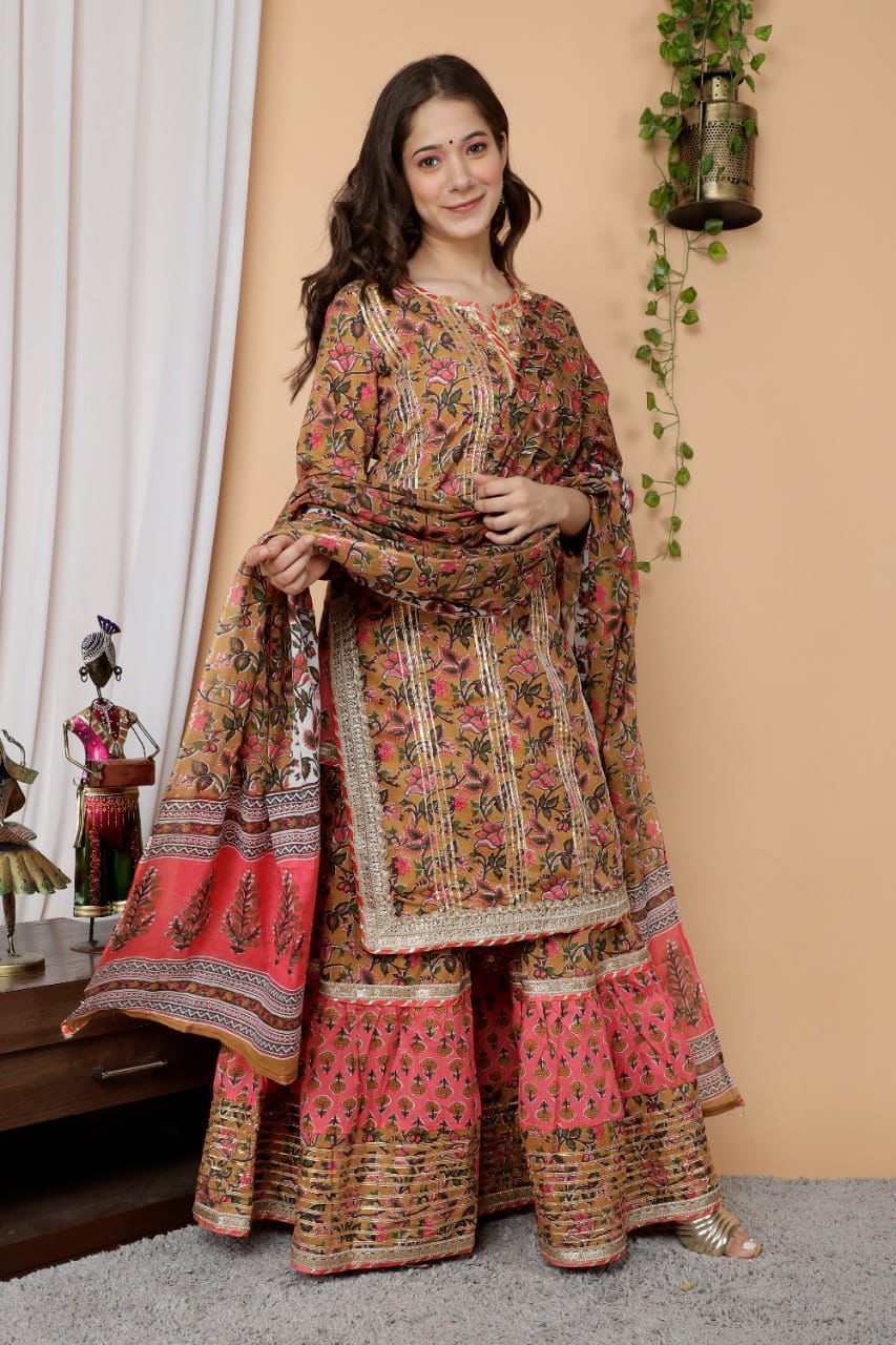 3 piece sharara set