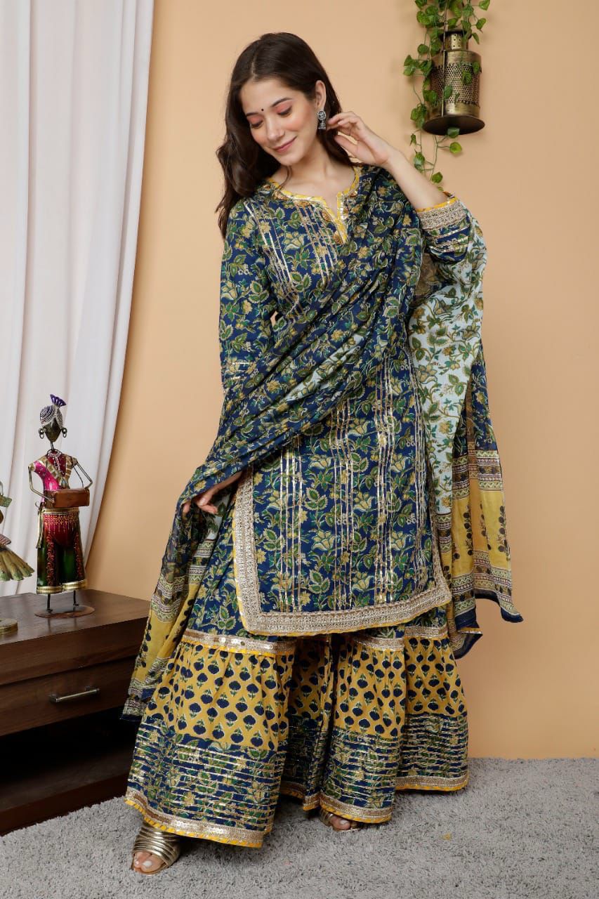 3 piece sharara set