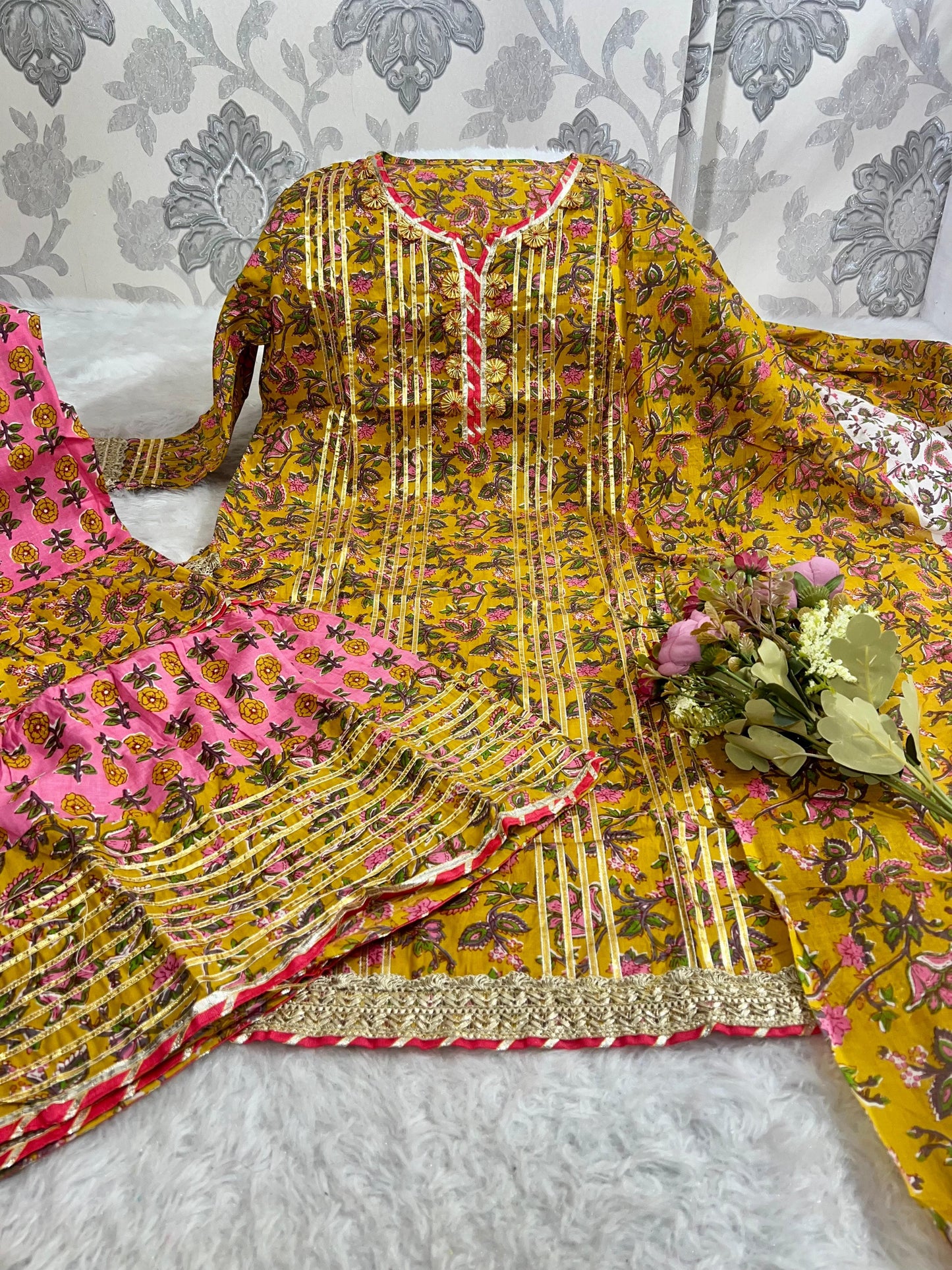 3 piece sharara set