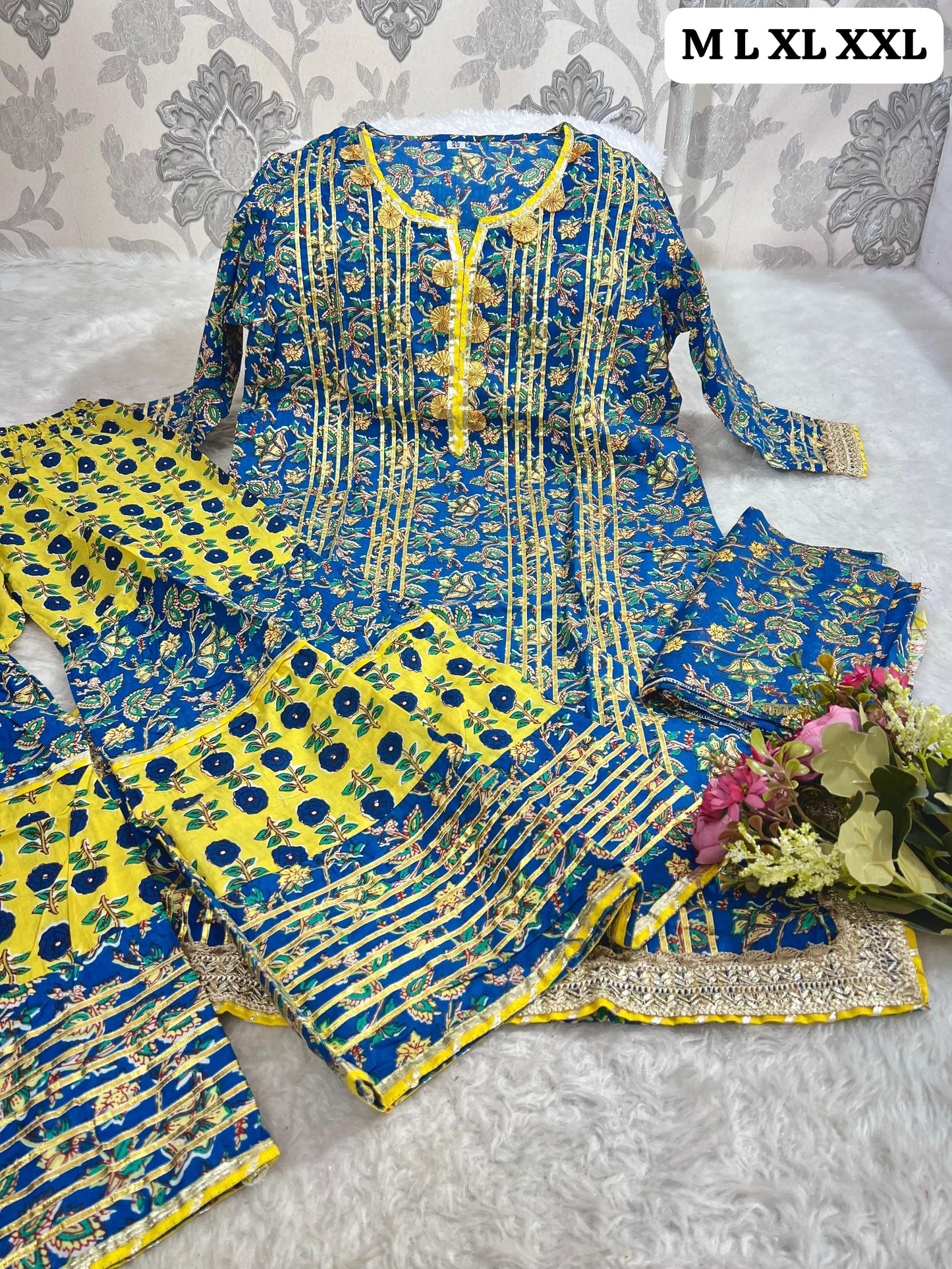 3 piece sharara set