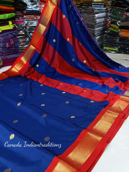 Seco Gadwal Semi cotton silk saree