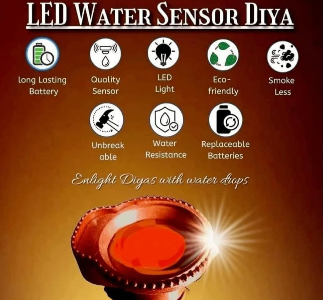 Water sensor diyas ,pack of 12 ,tested